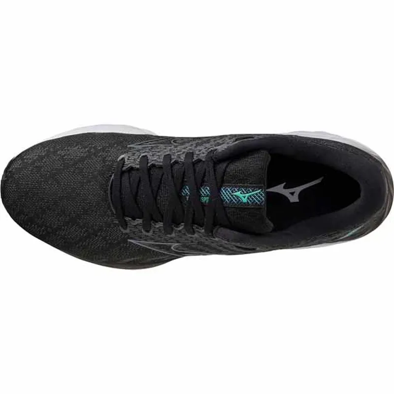 Mizuno Men's Wave Inspire 19 Black/Metallic Grey/Biscay Green-5